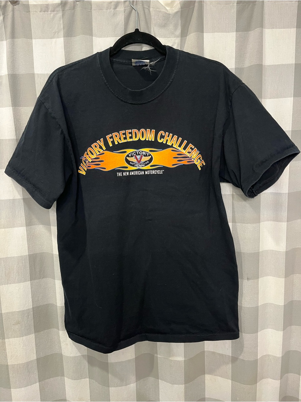 Victory Freedom Challenge Black Short-Sleeve Graphic Tee